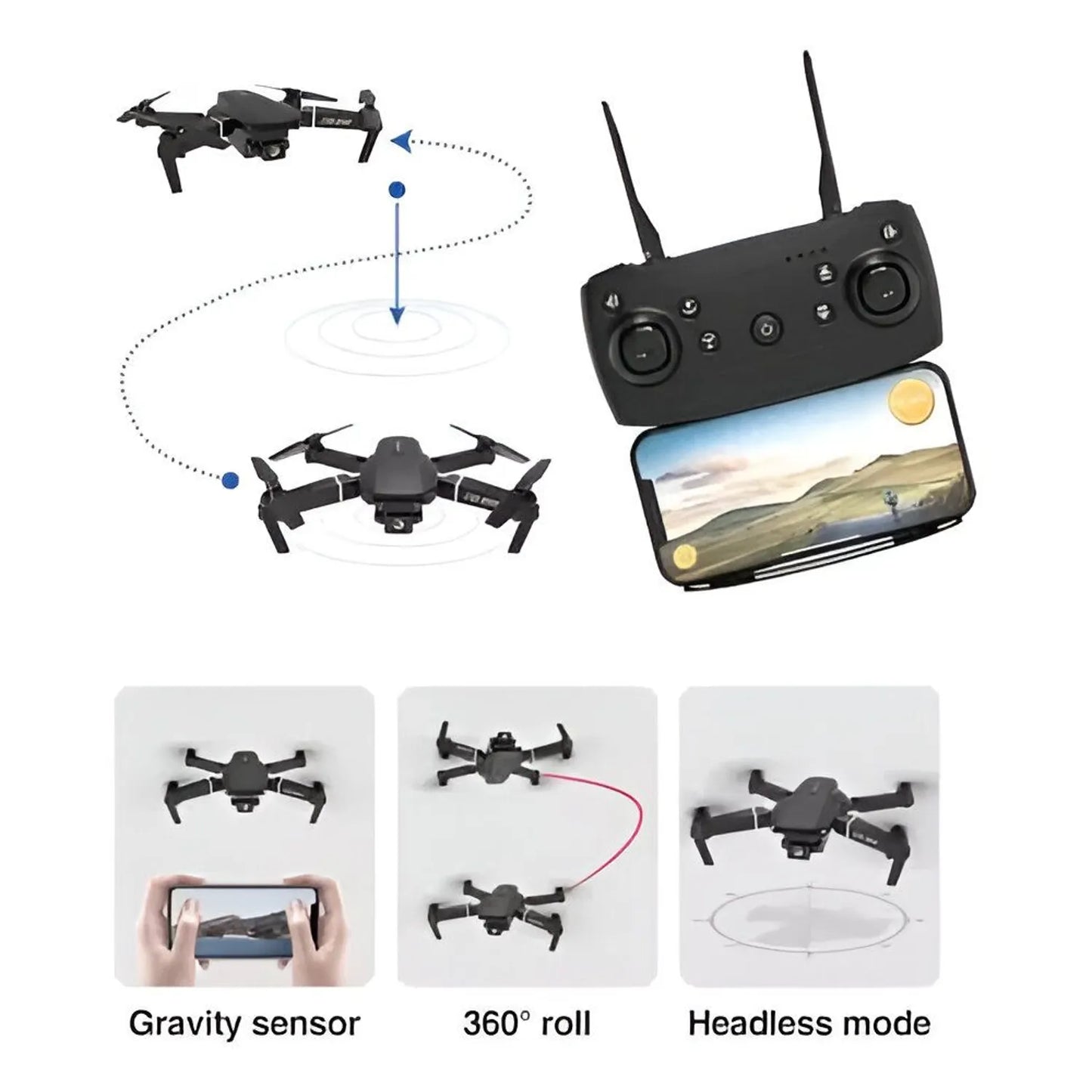 Drone Con Cámara 4k E88pro